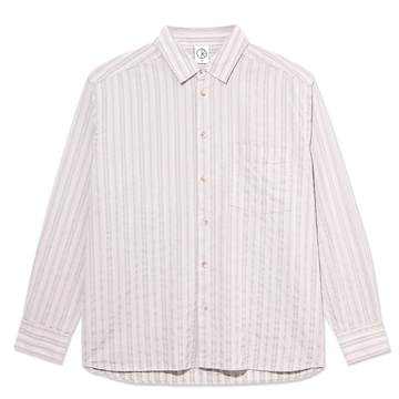 Polar Skate Co Bart LS Shirt Grey Stripe